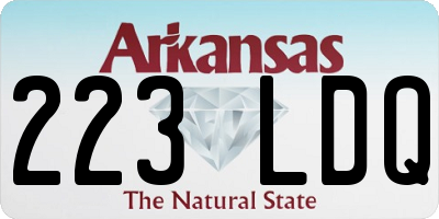 AR license plate 223LDQ