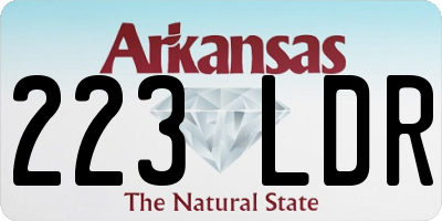 AR license plate 223LDR