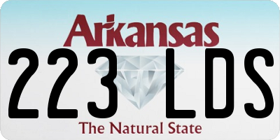 AR license plate 223LDS