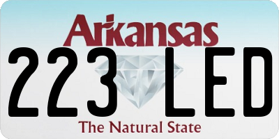 AR license plate 223LED