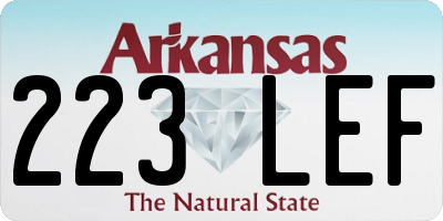 AR license plate 223LEF