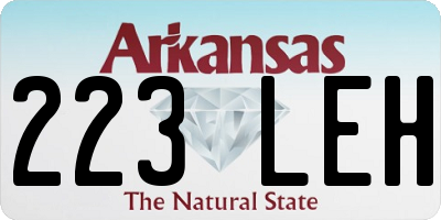 AR license plate 223LEH