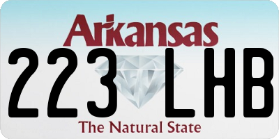 AR license plate 223LHB