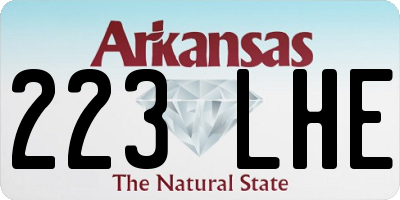 AR license plate 223LHE