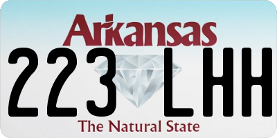 AR license plate 223LHH