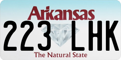 AR license plate 223LHK