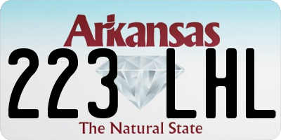 AR license plate 223LHL