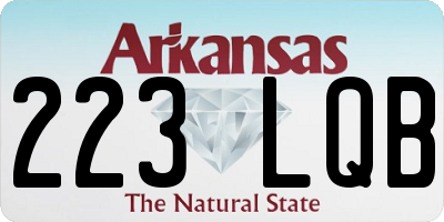 AR license plate 223LQB