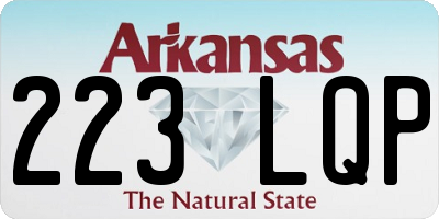 AR license plate 223LQP