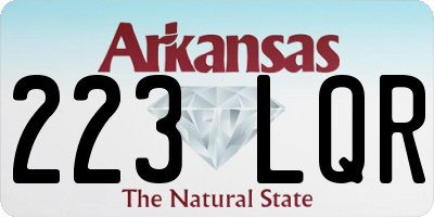 AR license plate 223LQR