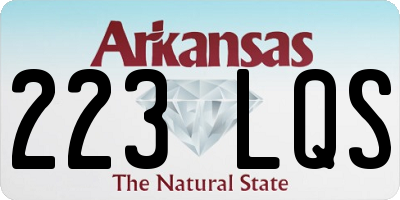 AR license plate 223LQS