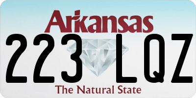 AR license plate 223LQZ