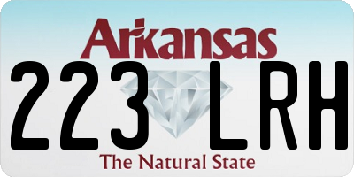 AR license plate 223LRH