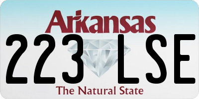 AR license plate 223LSE