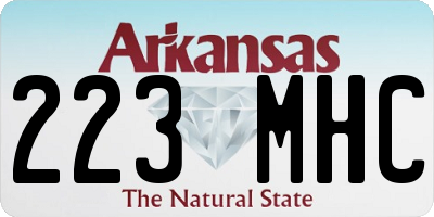AR license plate 223MHC