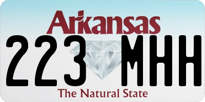AR license plate 223MHH