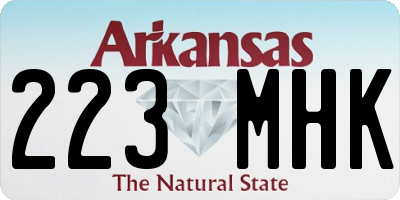 AR license plate 223MHK