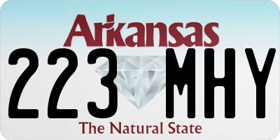 AR license plate 223MHY