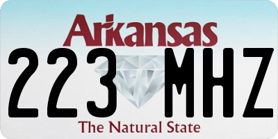 AR license plate 223MHZ
