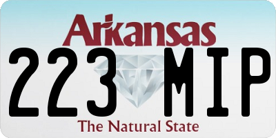 AR license plate 223MIP