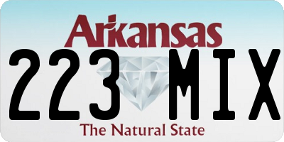 AR license plate 223MIX