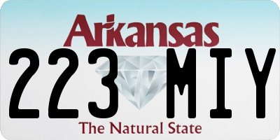 AR license plate 223MIY