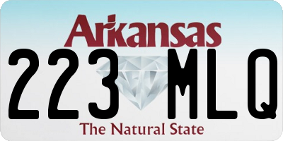 AR license plate 223MLQ