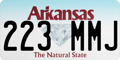 AR license plate 223MMJ