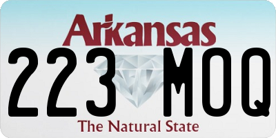 AR license plate 223MOQ