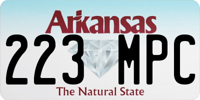 AR license plate 223MPC