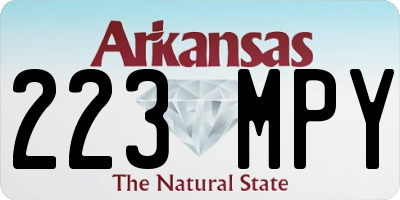 AR license plate 223MPY