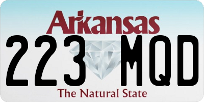 AR license plate 223MQD