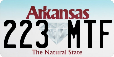 AR license plate 223MTF