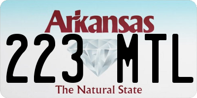 AR license plate 223MTL