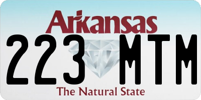AR license plate 223MTM