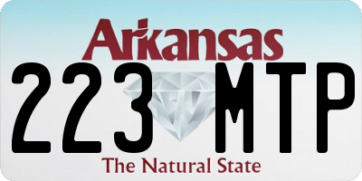 AR license plate 223MTP