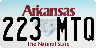 AR license plate 223MTQ
