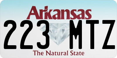 AR license plate 223MTZ