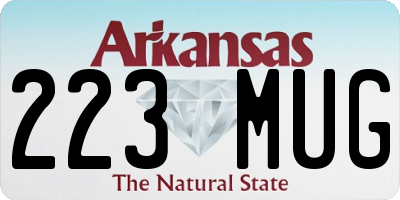 AR license plate 223MUG