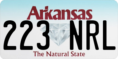 AR license plate 223NRL