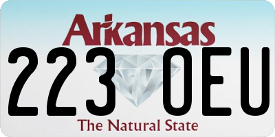 AR license plate 223OEU
