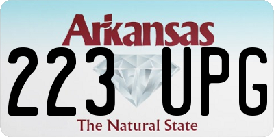 AR license plate 223UPG