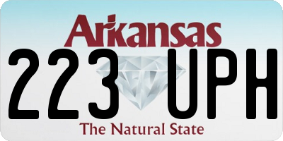 AR license plate 223UPH