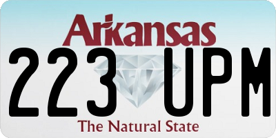 AR license plate 223UPM
