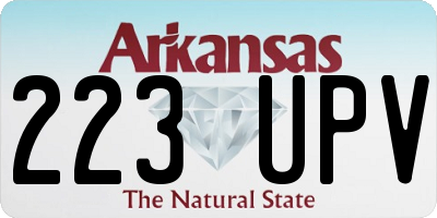 AR license plate 223UPV