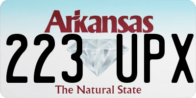AR license plate 223UPX
