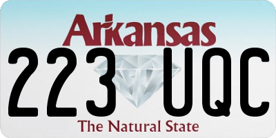 AR license plate 223UQC
