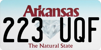 AR license plate 223UQF