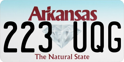 AR license plate 223UQG