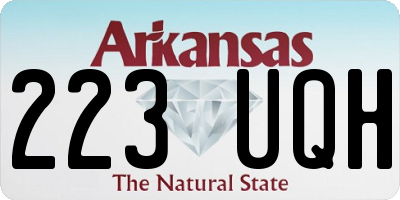 AR license plate 223UQH